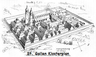 Kirchen und Kloester St. Gallen Klosterplan
