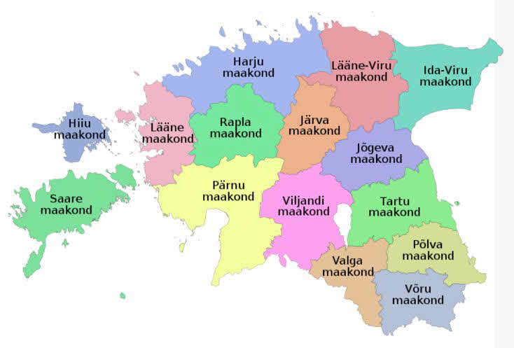 Estland Landkreise