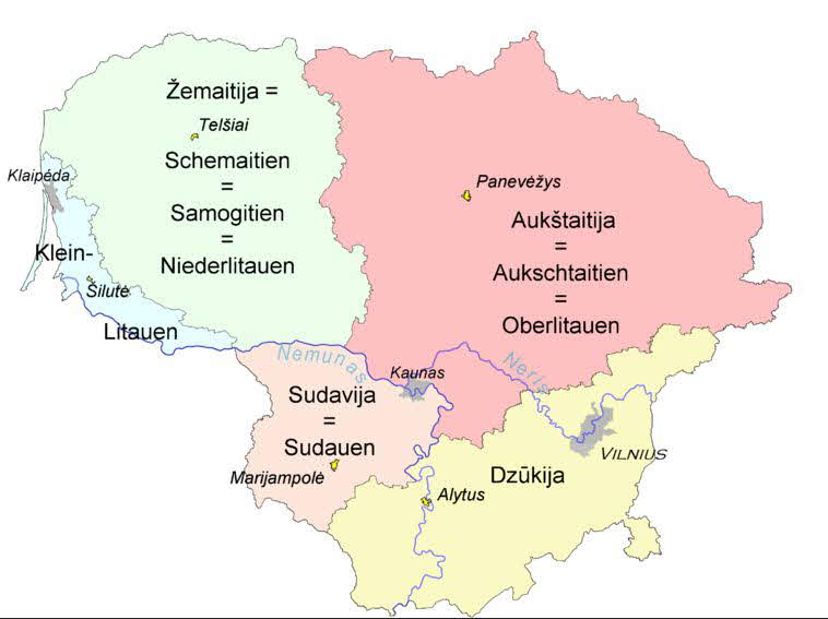 Litauen Regionen