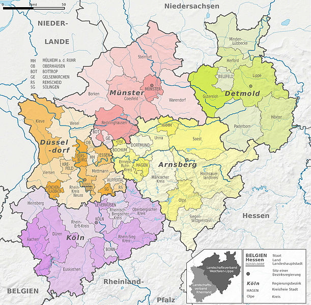 Nordrhein-Westfalen Regierungsbezirke